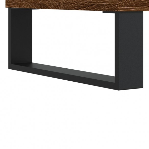 Table basse chêne marron 60x60x30 cm bois d'ingénierie