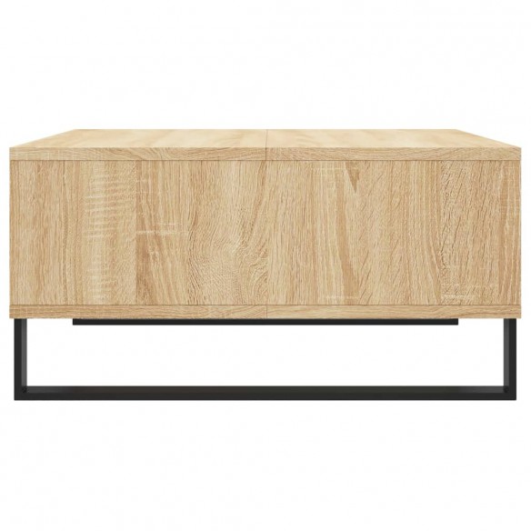 Table basse chêne sonoma 60x60x30 cm bois d'ingénierie