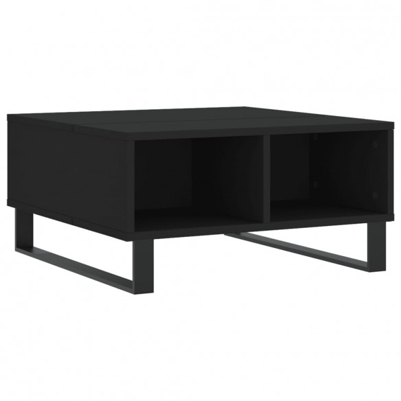 Table basse Noir 60x60x30 cm Bois d'ingénierie