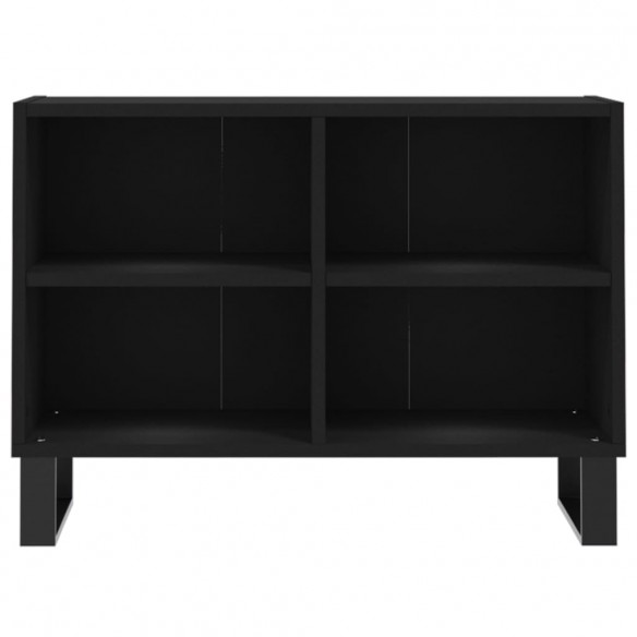 Meuble TV noir 69,5 x 30 x 50 cm bois d'ingénierie