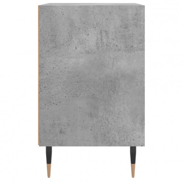 Table de chevet gris béton 40x30x50 cm bois d'ingénierie
