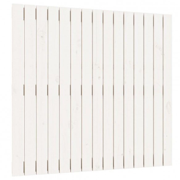 Tête de lit murale Blanc 95,5x3x90 cm Bois massif de pin
