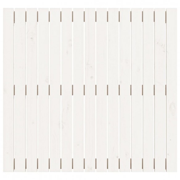 Tête de lit murale Blanc 95,5x3x90 cm Bois massif de pin