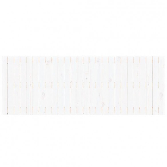 Tête de lit murale Blanc 166x3x60 cm Bois massif de pin