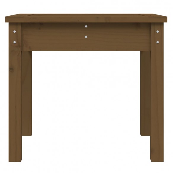 Banc de jardin marron miel 50x44x45 cm bois de pin massif