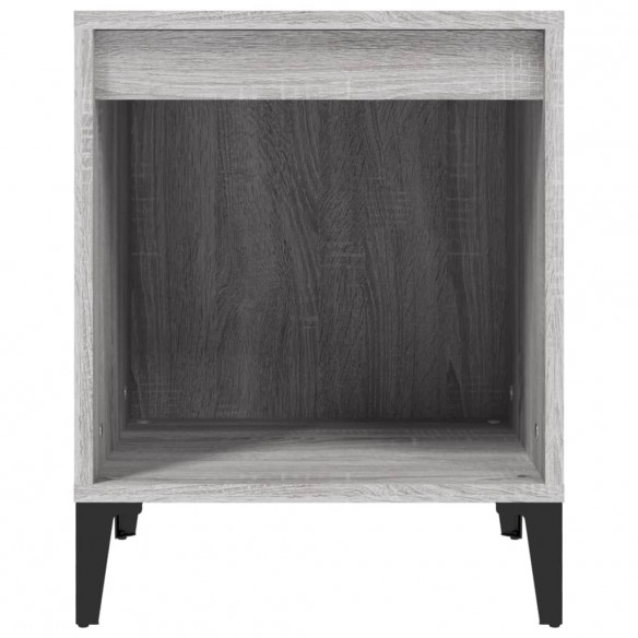 Tables de chevet 2 pcs Sonoma gris 40x35x50 cm