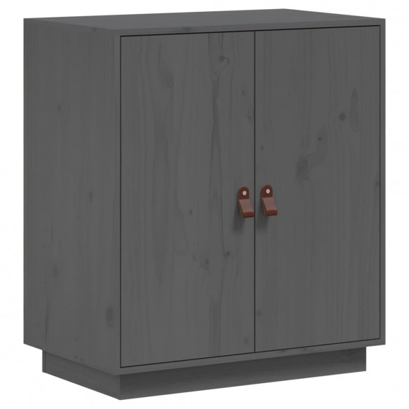 Buffet Gris 65,5x40x75 cm Bois massif de pin