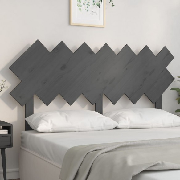 Tête de lit Gris 141x3x80,5 cm Bois massif de pin