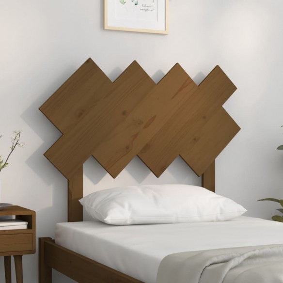 Tête de lit Marron miel 92x3x81 cm Bois massif de pin