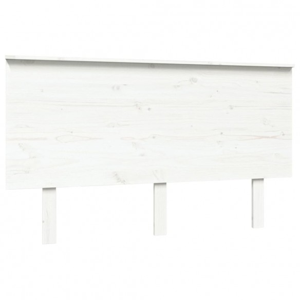 Tête de lit Blanc 139x6x82,5 cm Bois massif de pin