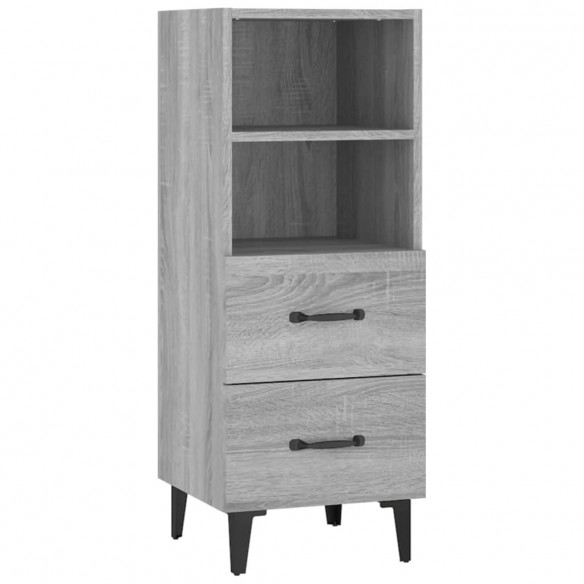 Buffet Sonoma gris 34,5x34x90 cm Bois d'ingénierie