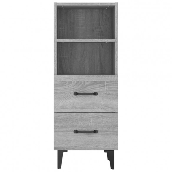 Buffet Sonoma gris 34,5x34x90 cm Bois d'ingénierie