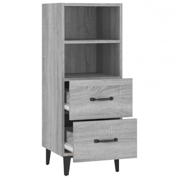 Buffet Sonoma gris 34,5x34x90 cm Bois d'ingénierie