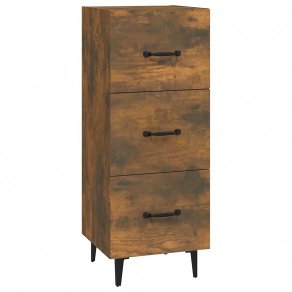 Buffet Chêne fumé 34,5x34x90 cm Bois d'ingénierie