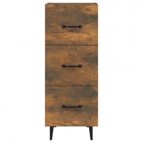 Buffet Chêne fumé 34,5x34x90 cm Bois d'ingénierie