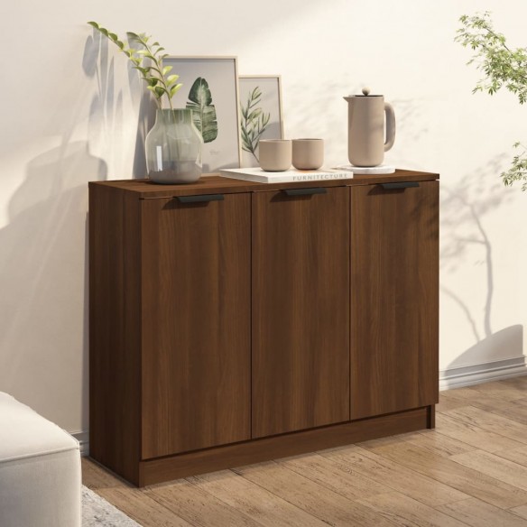 Buffet Chêne marron 90,5x30x70 cm Bois d'ingénierie