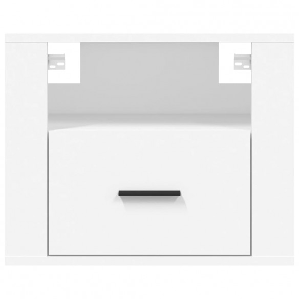 Tables de chevet murales 2 pcs Blanc 50x36x40 cm