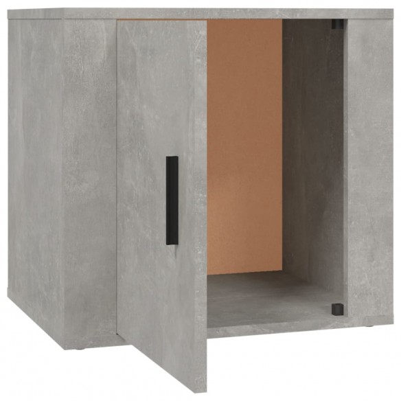 Table de chevet Gris béton 50x39x47 cm