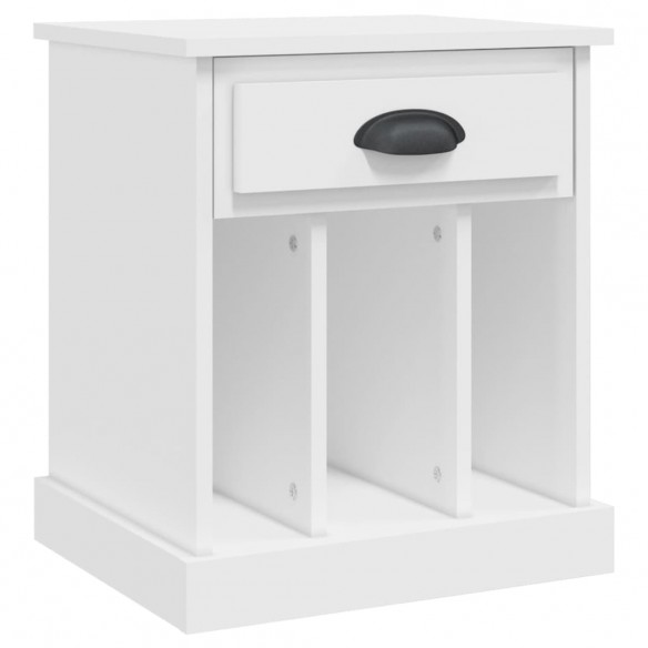 Tables de chevet 2 pcs blanc 43x36x50 cm