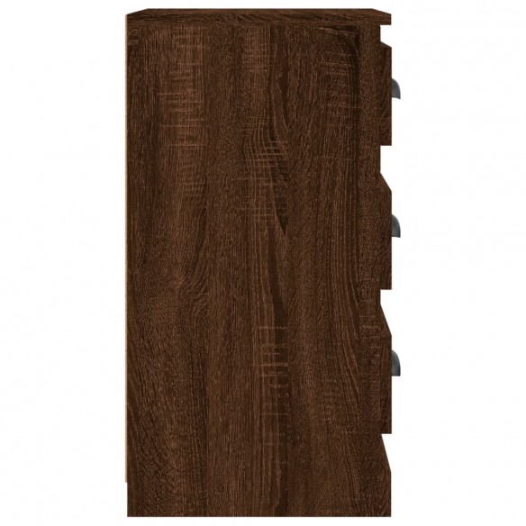 Buffet chêne marron 36x35,5x67,5 cm bois d'ingénierie