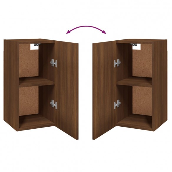 Meubles TV 2 pcs Chêne marron 30,5x30x60 cm Bois d'ingénierie