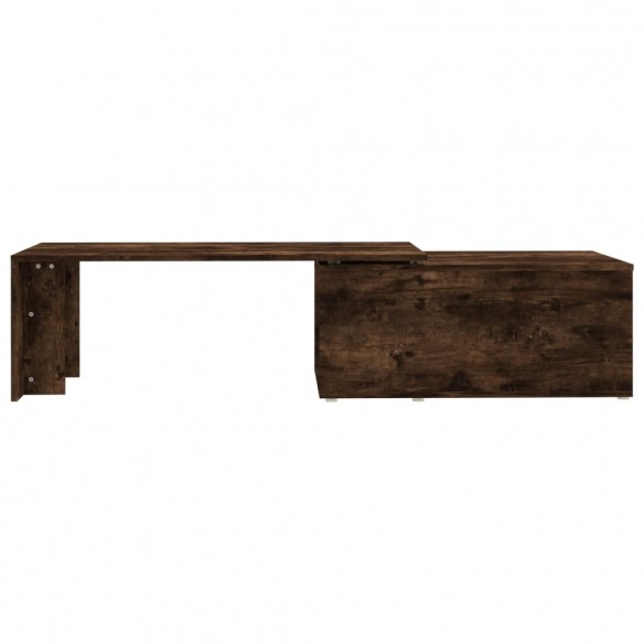 Table basse Chêne fumé 150x50x35 cm Bois d'ingénierie