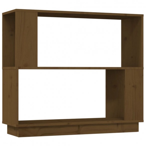 Bibliothèque/Cloison Marron miel 80x25x70 cm Bois massif