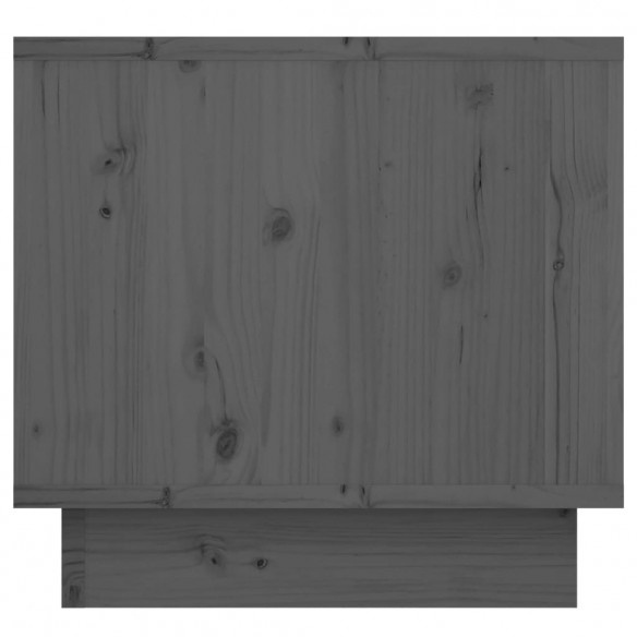Table de chevet Gris 35x34x32 cm Bois de pin solide