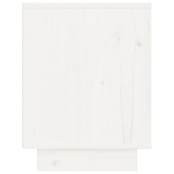 Tables de chevet 2 pcs Blanc 40x30x40 cm Bois de pin solide