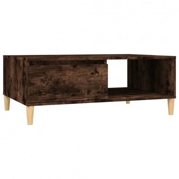 Table basse Chêne fumé 90x60x35 cm Aggloméré