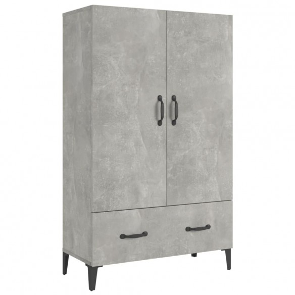 Buffet Gris béton 70x31x115 cm Bois d'ingénierie