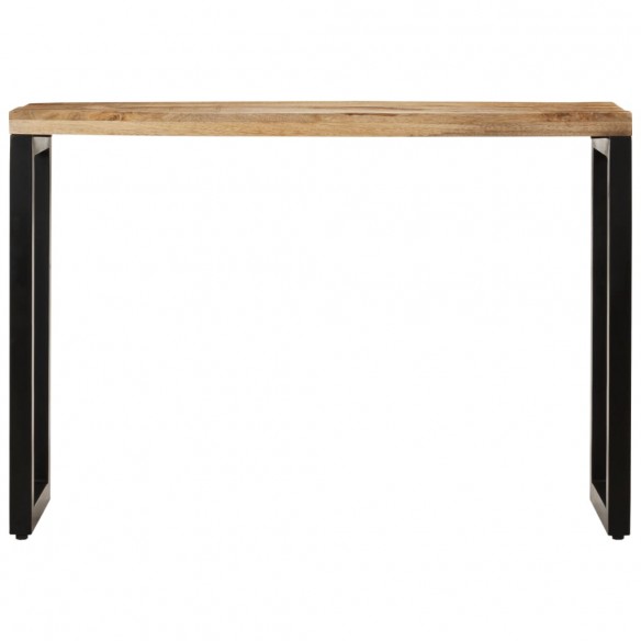 Table console 110x35x76 cm bois de manguier massif brut