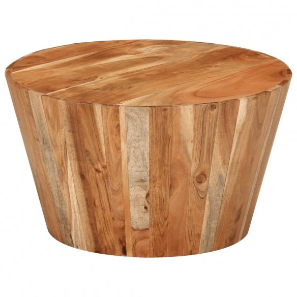 Table basse Ø52x30 cm bois d'acacia massif