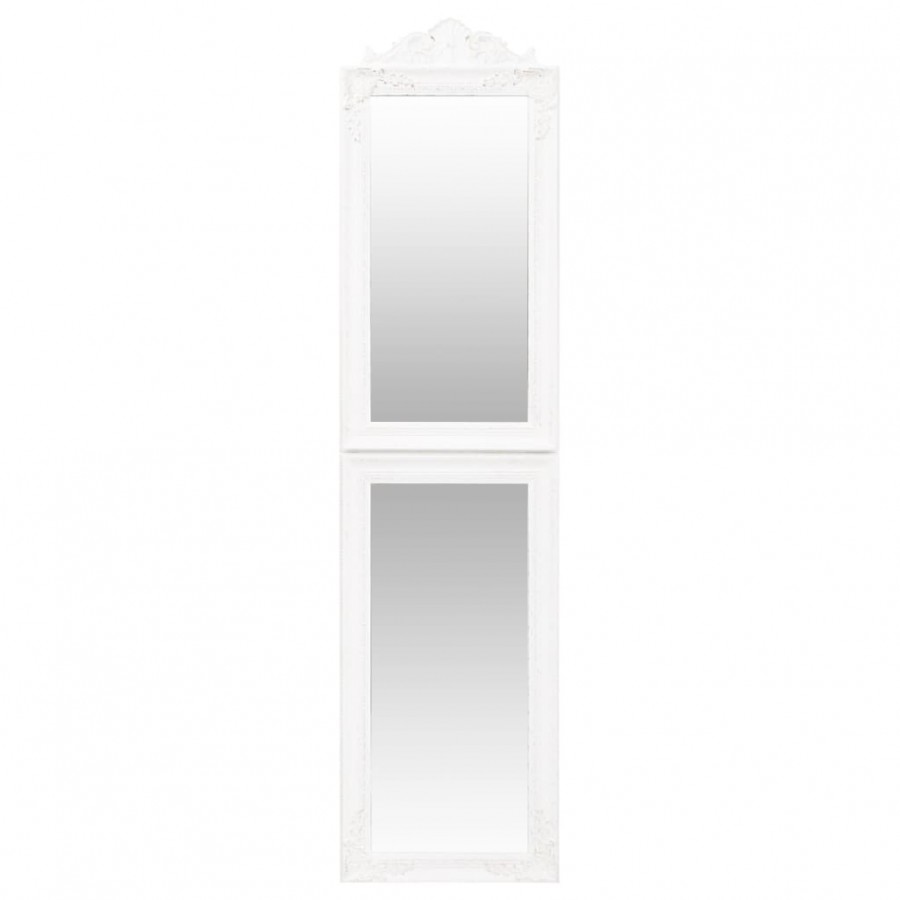 Miroir sur pied Blanc 45x180 cm