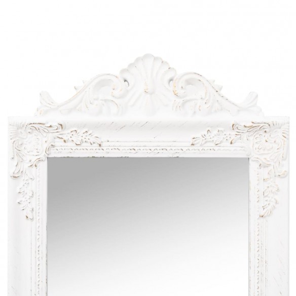 Miroir sur pied Blanc 45x180 cm