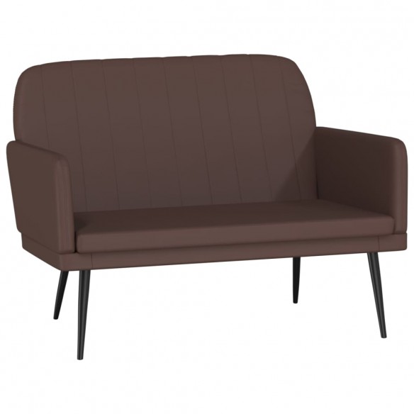 Banc Marron 107x80x81 cm Similicuir