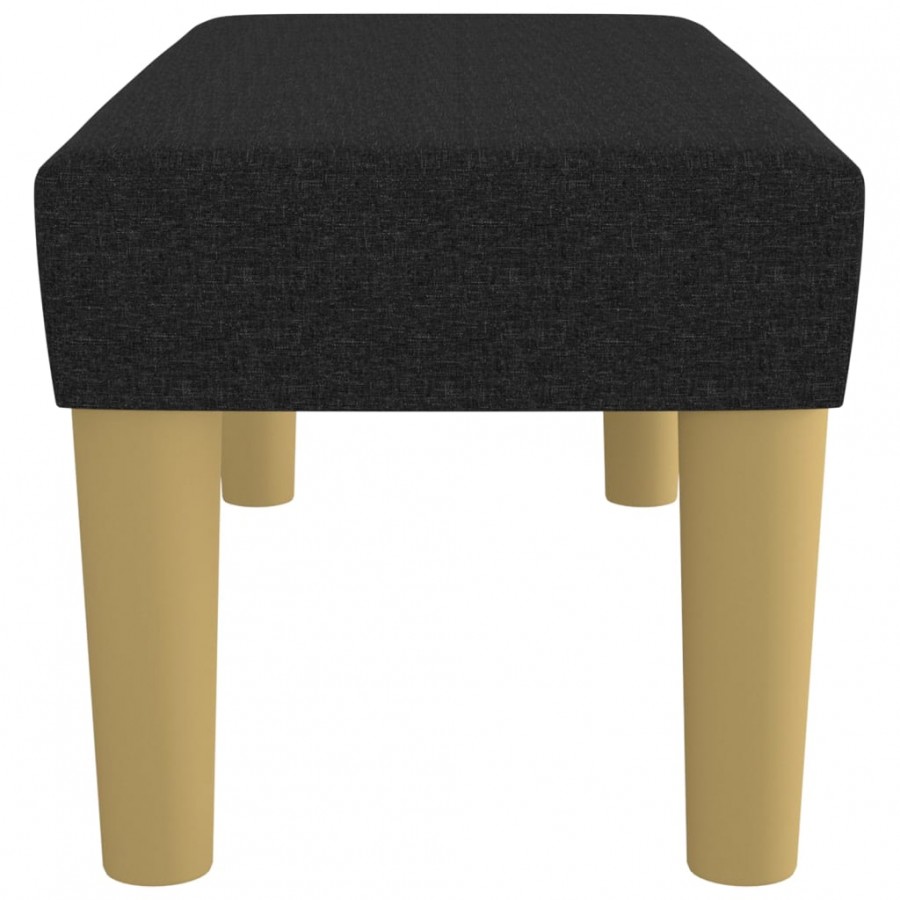 Banc Noir 70x30x30 cm Tissu