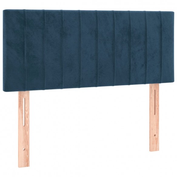 Tête de lit Bleu foncé 90x5x78/88 cm Velours