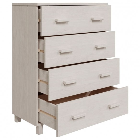 Buffet HAMAR Blanc 79x40x103,5 cm Bois massif de pin