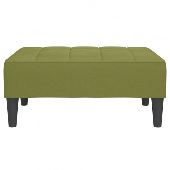 Repose-pied Vert clair 78x56x32 cm Velours