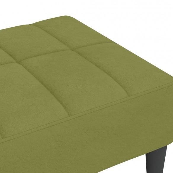 Repose-pied Vert clair 78x56x32 cm Velours