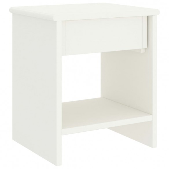 Tables de chevet 2 pcs Blanc 35x30x40 cm Bois de pin massif