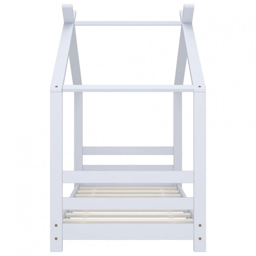 Lit d'enfant Blanc Bois de pin massif 70x140 cm Lit d'enfant Blanc Bois de pin massif 70x140 cm