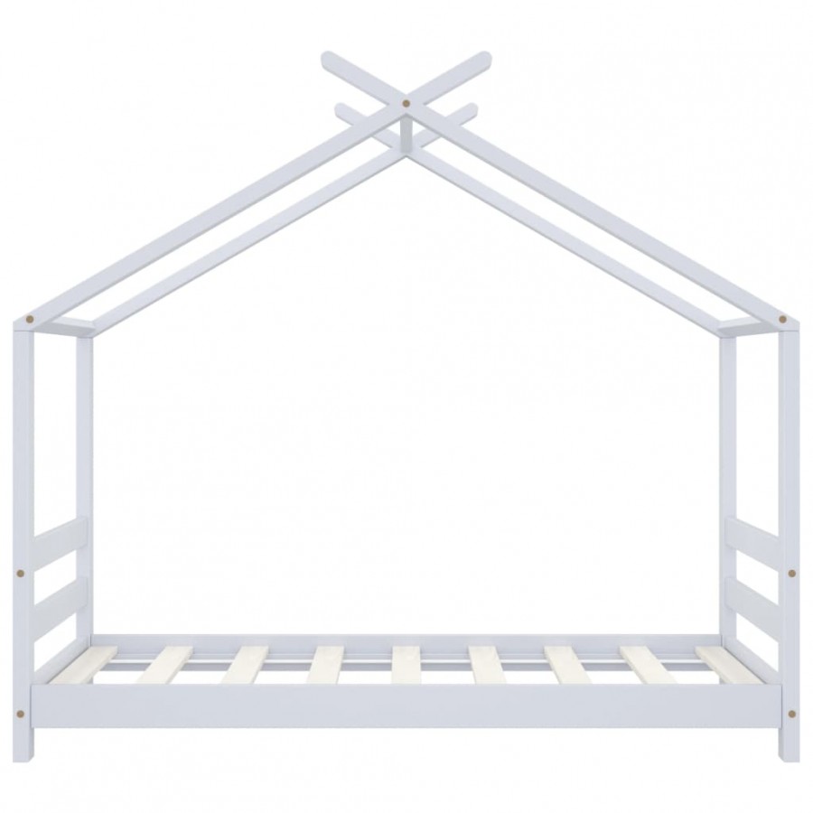 Lit d'enfant Blanc Bois de pin massif 70x140 cm Lit d'enfant Blanc Bois de pin massif 70x140 cm