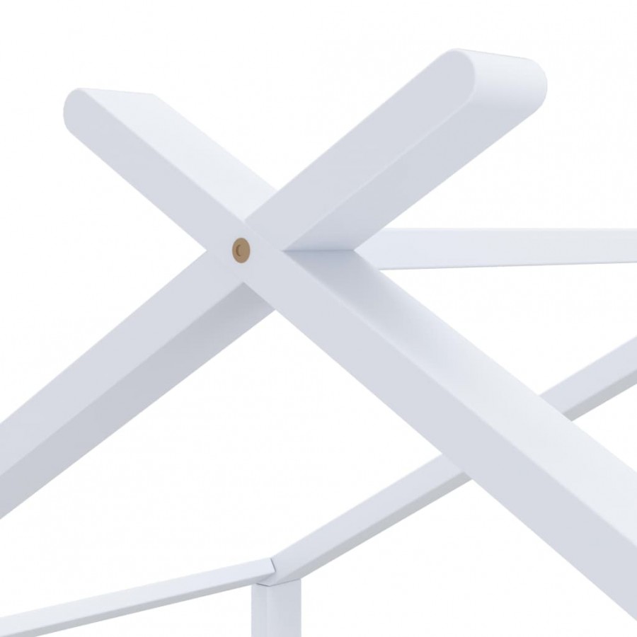 Lit d'enfant Blanc Bois de pin massif 70x140 cm Lit d'enfant Blanc Bois de pin massif 70x140 cm