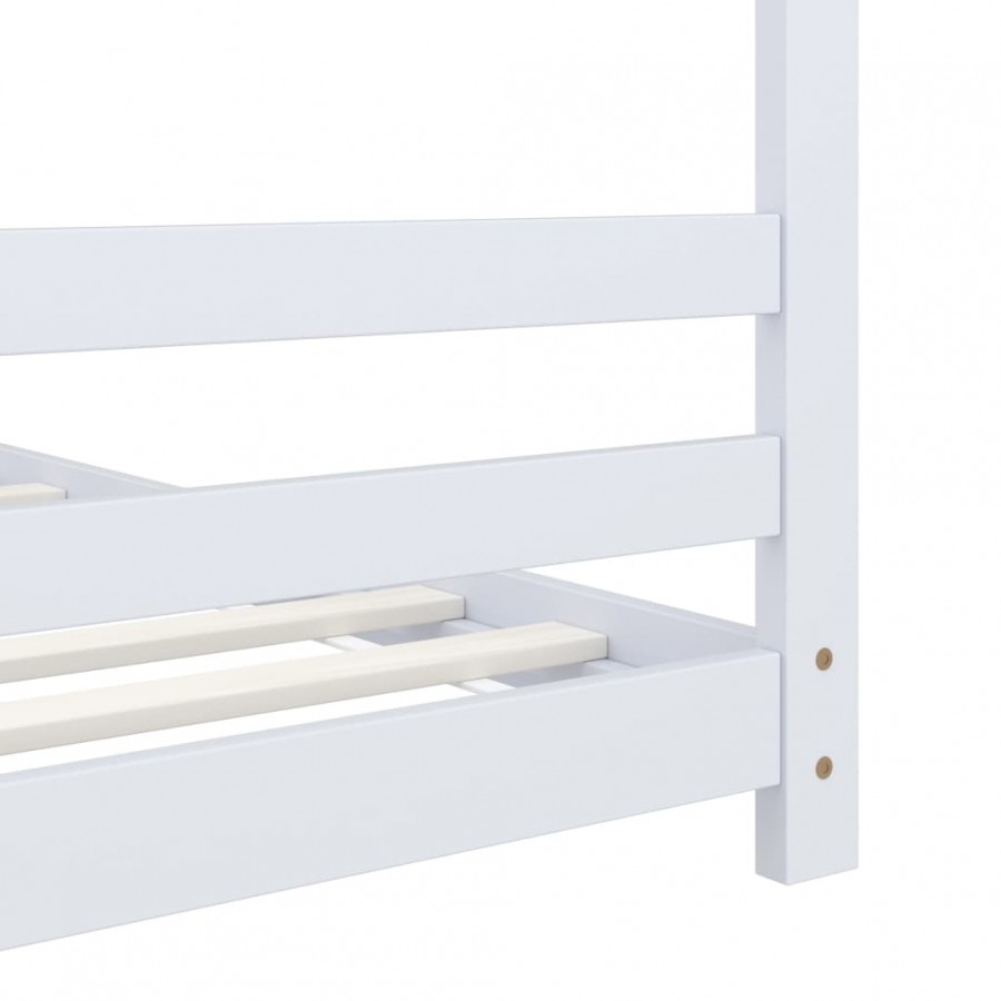 Lit d'enfant Blanc Bois de pin massif 70x140 cm Lit d'enfant Blanc Bois de pin massif 70x140 cm