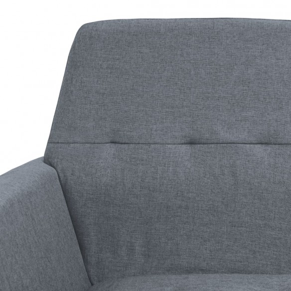 Fauteuil Gris clair Acier et tissu