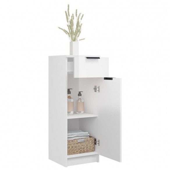 Armoire de salle de bain Blanc brillant 32x34x90 cm