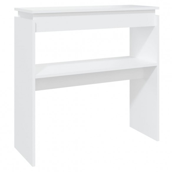 Table console Blanc 80x30x80 cm Aggloméré