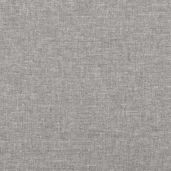 Cadre de lit avec tête de lit Gris clair 90x200 cm Tissu